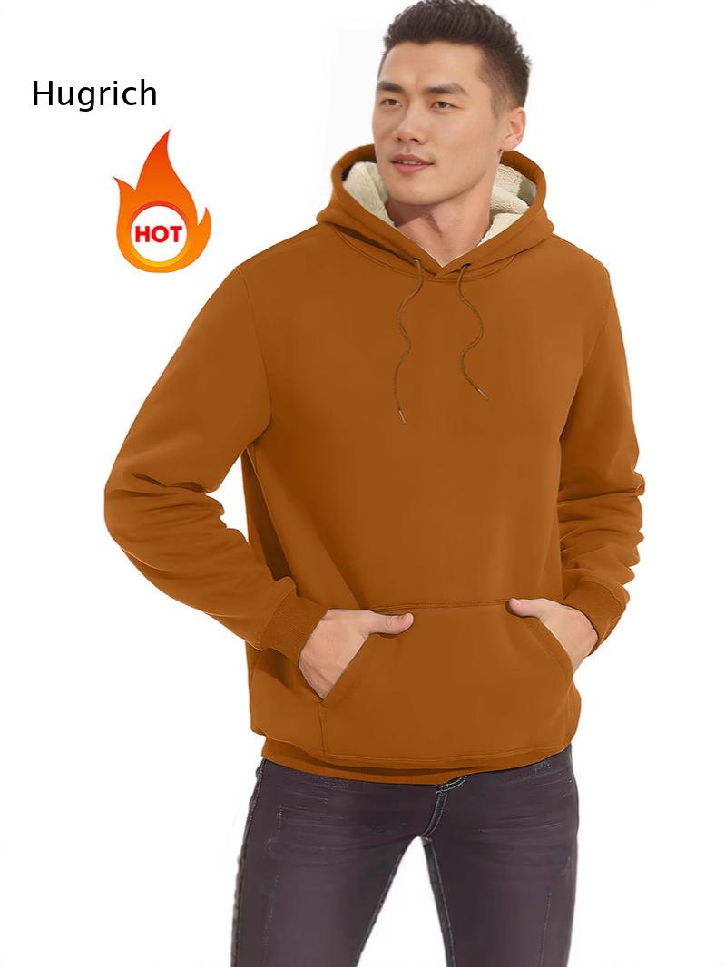 Sherpa Hoodie Fleece - Felpa con Cappuccio da Uomo Foderata