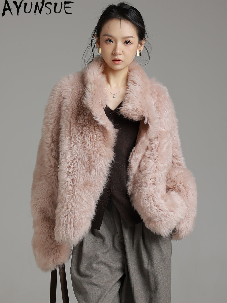AYUNSUE Cappotto in Vera Pelle - Wool Coat Peacoat recensione e prezzo