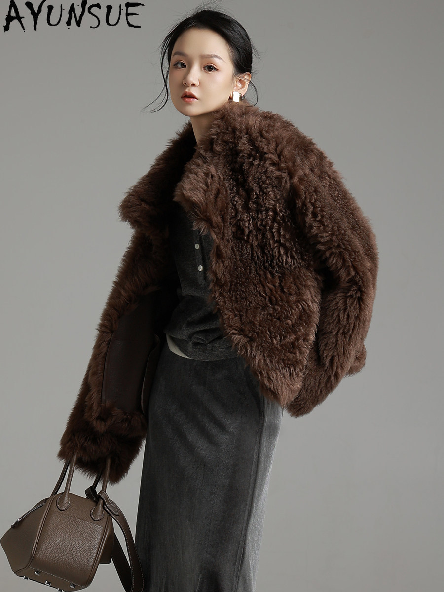 AYUNSUE Cappotto in Vera Pelle - Wool Coat Peacoat recensione e prezzo