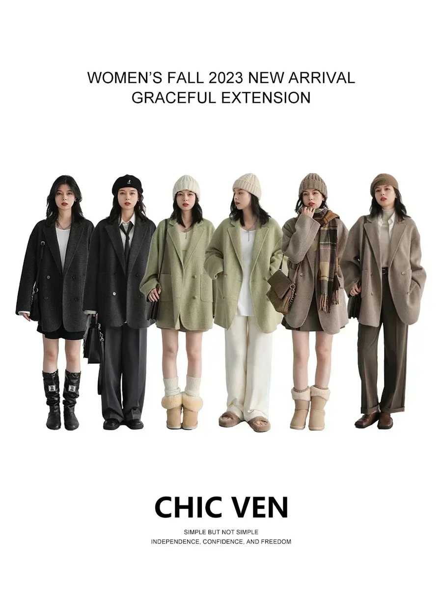 CHIC VEN Cappotti di lana da d - Wool Coat Peacoat recensione e prezzo