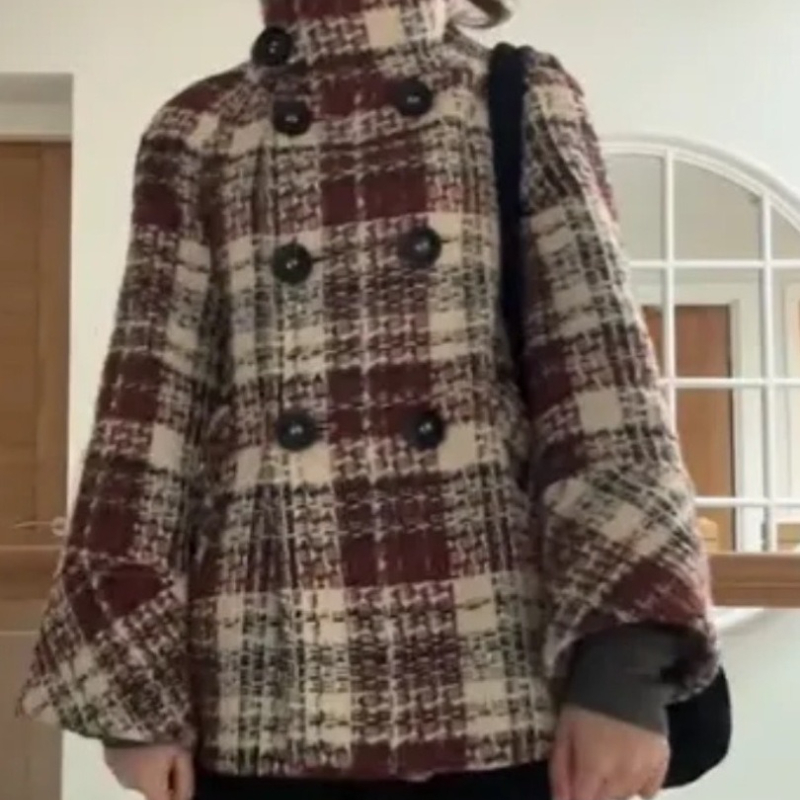 Cappotto Caldo a Quadri con Co - Wool Coat Peacoat recensione e prezzo
